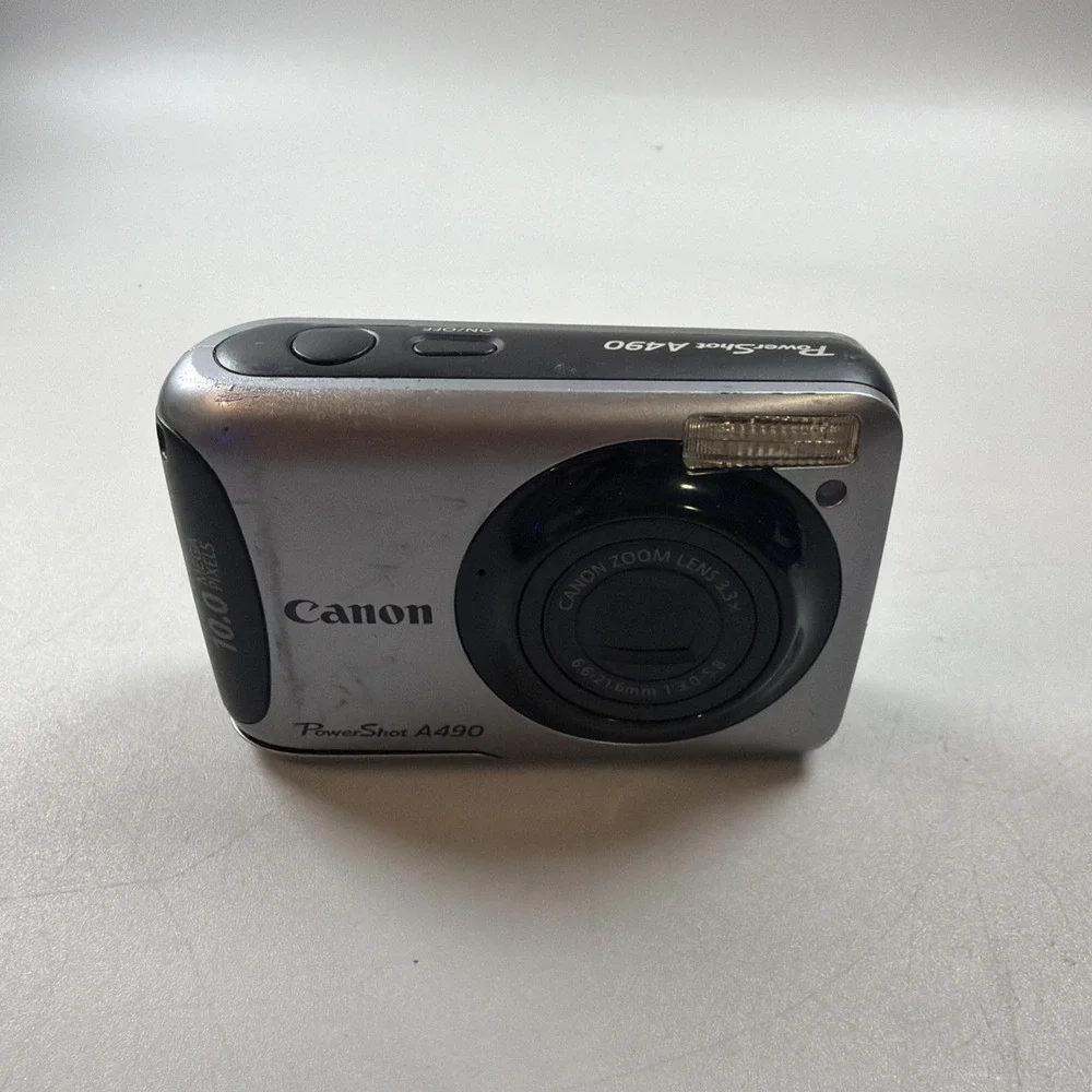 Canon Powershot A490 10MP Digital Camera 3.3x Optical Zoom Silver